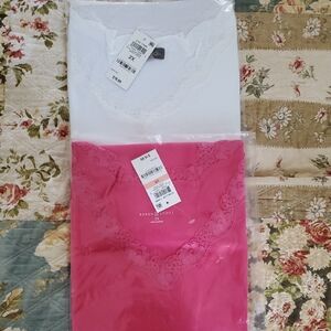 Karen Scott Women's Laced Tank Tops